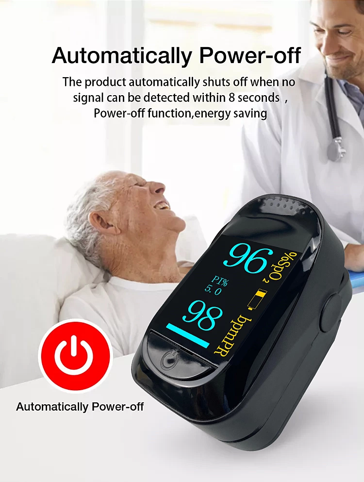 Portable Fingertip Pulse Oximeter OEM Support blood oxygen measurement For Sale