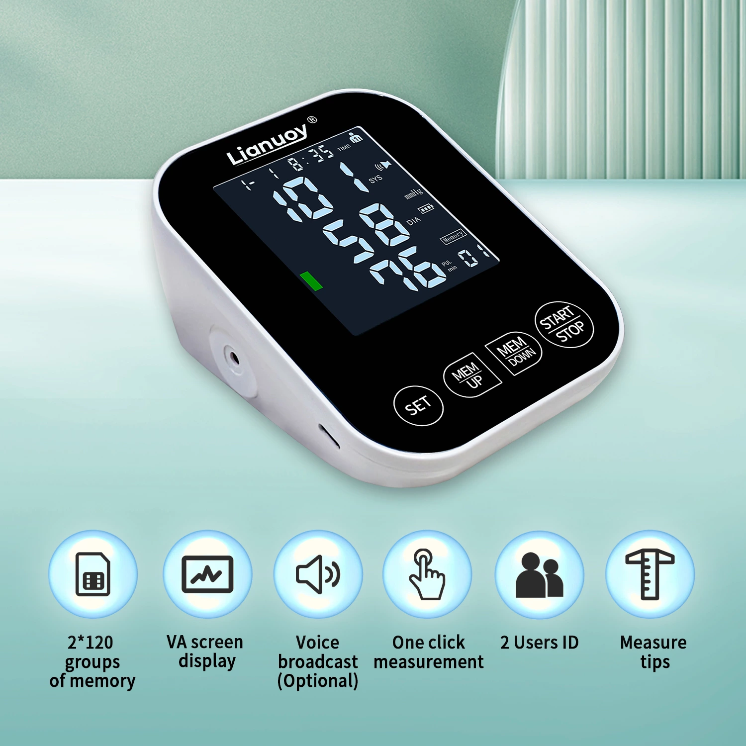 Home electronic blood pressure monitor