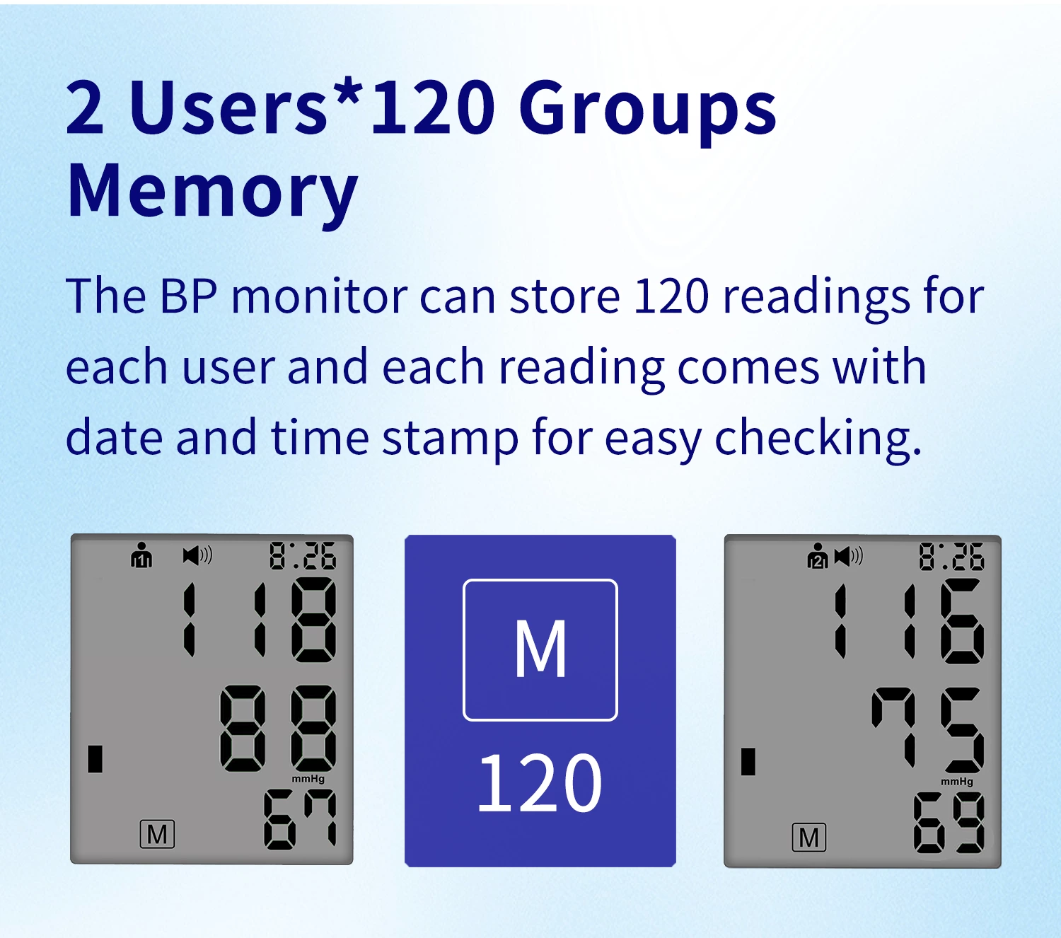 Upper arm blood pressure monitor