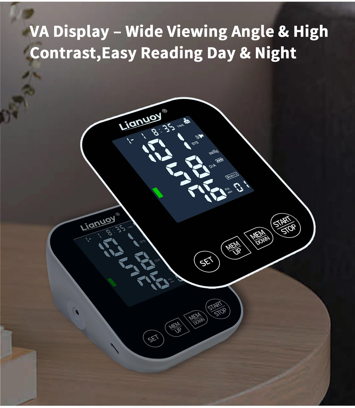 Home electronic blood pressure monitor