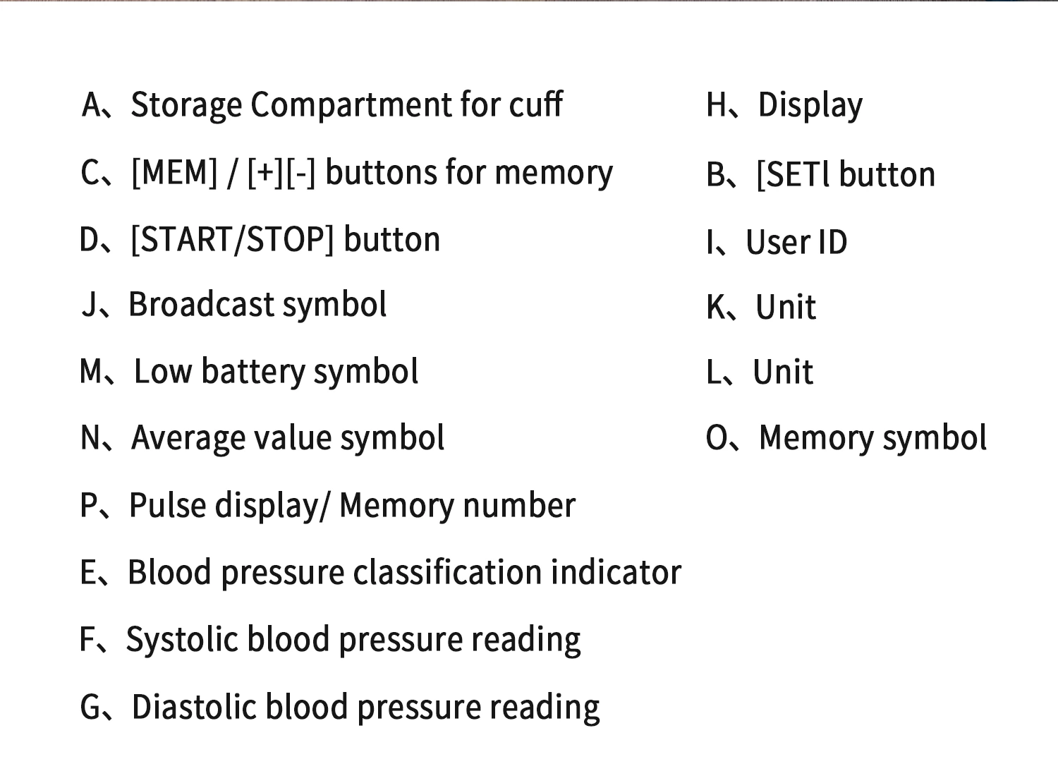 Arm Style Blood Pressure Monitor