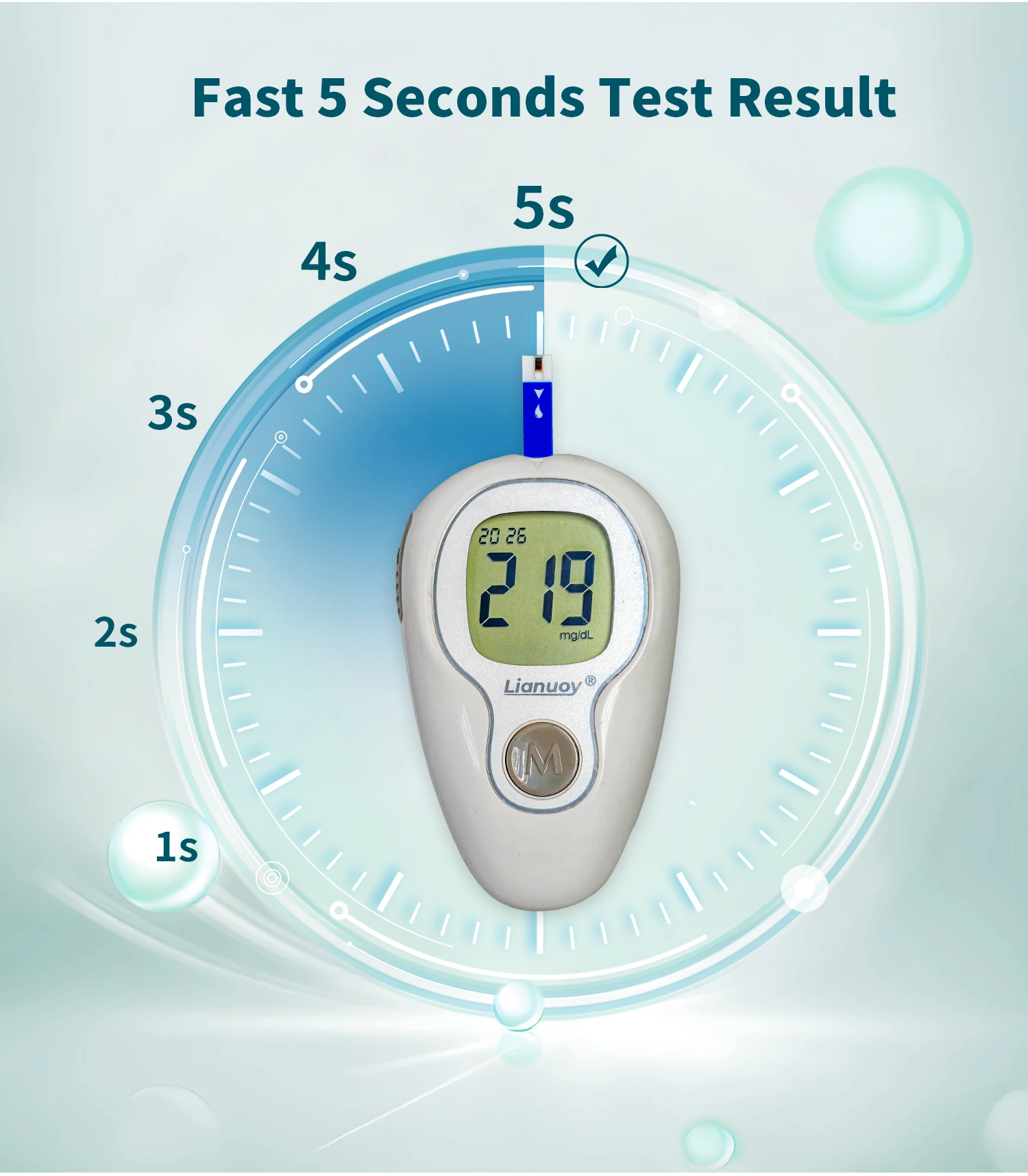 Hospital-grade blood glucose meter