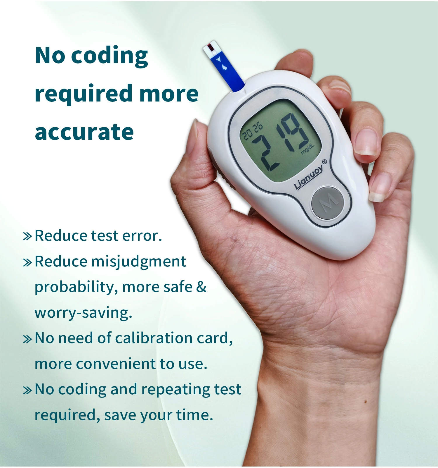 Hospital-grade blood glucose meter