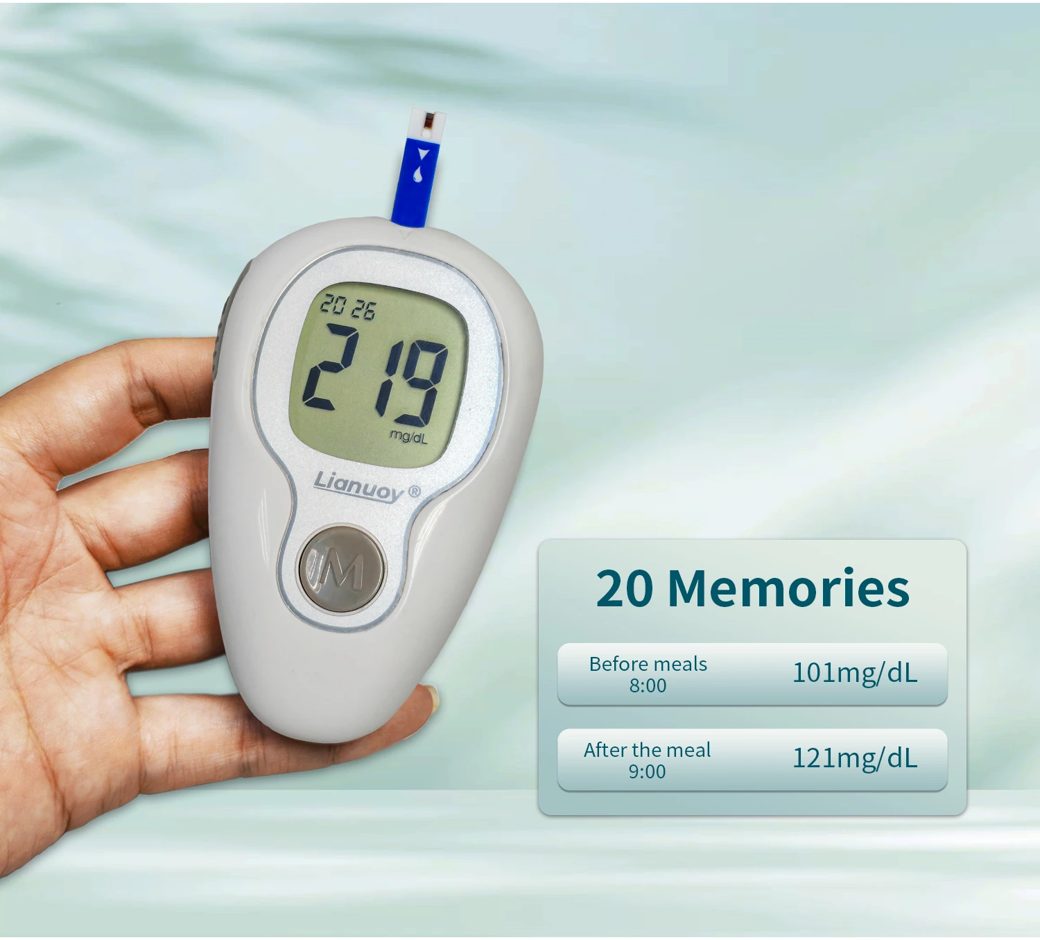Hospital-grade blood glucose meter