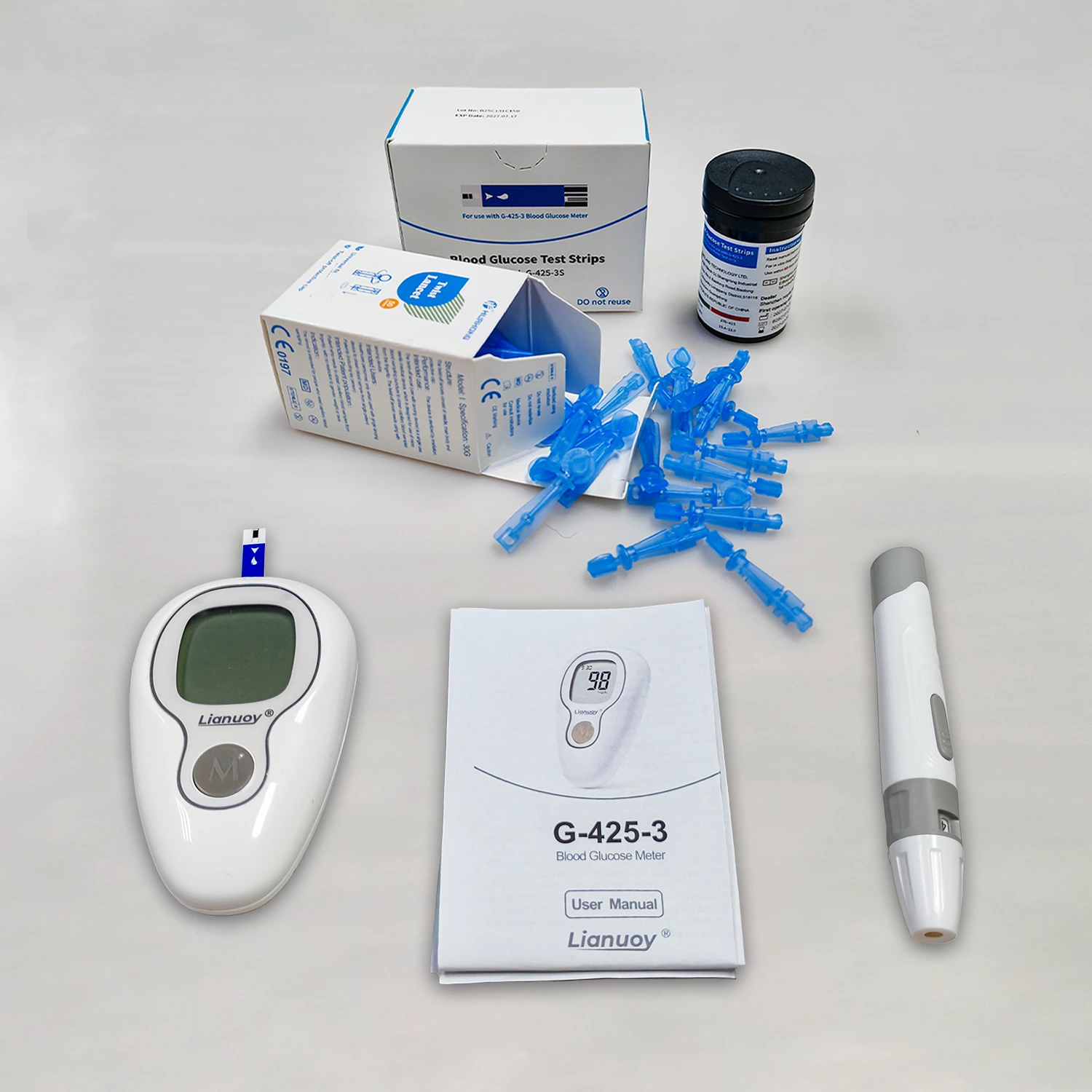 Hospital-grade blood glucose meter