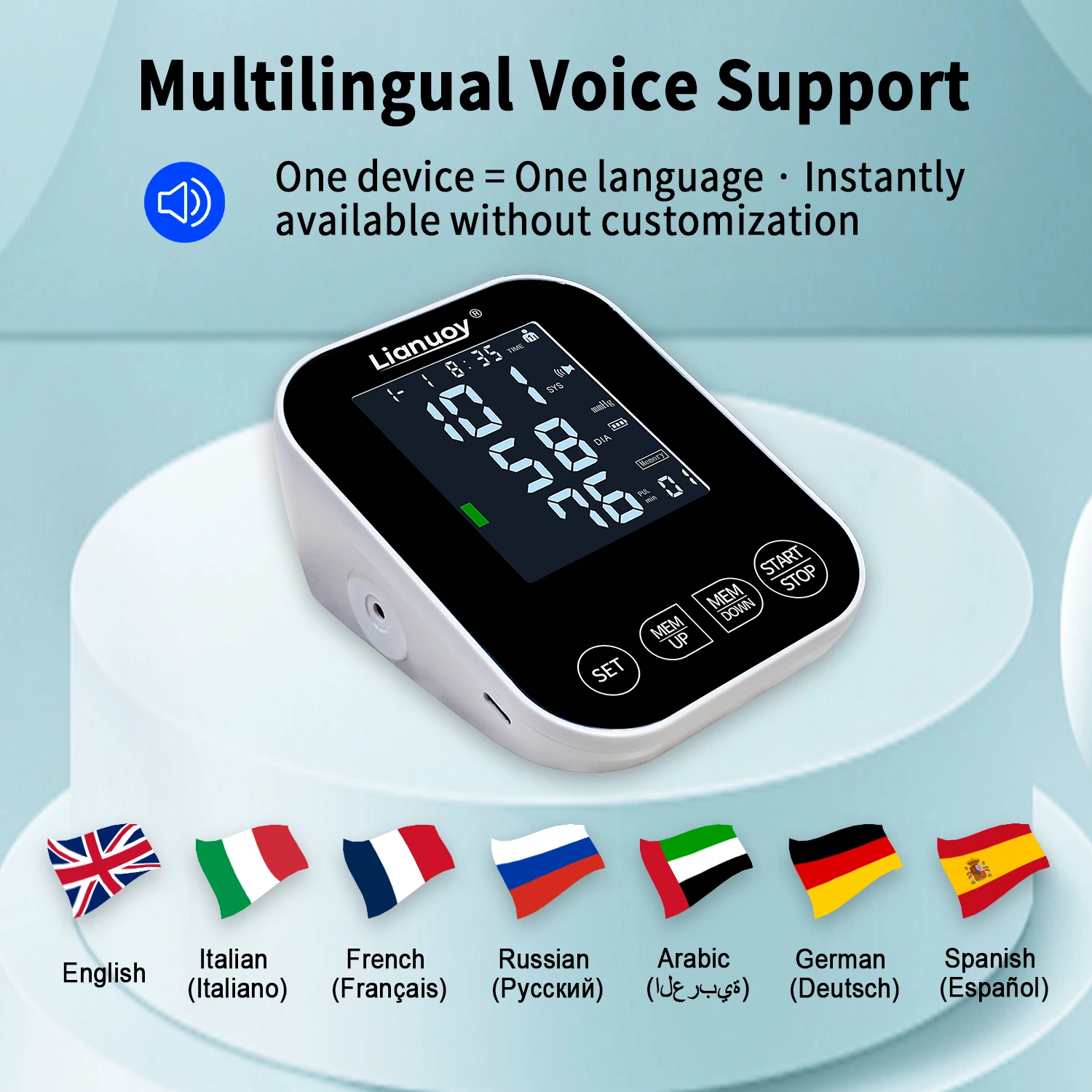 Home electronic blood pressure monitor