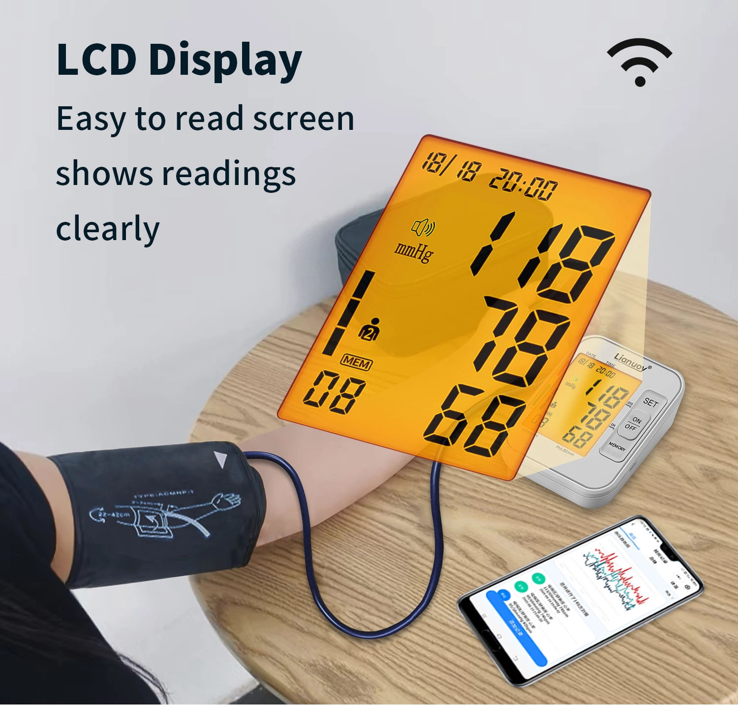 WiFi Smart Blood Pressure Monitor
