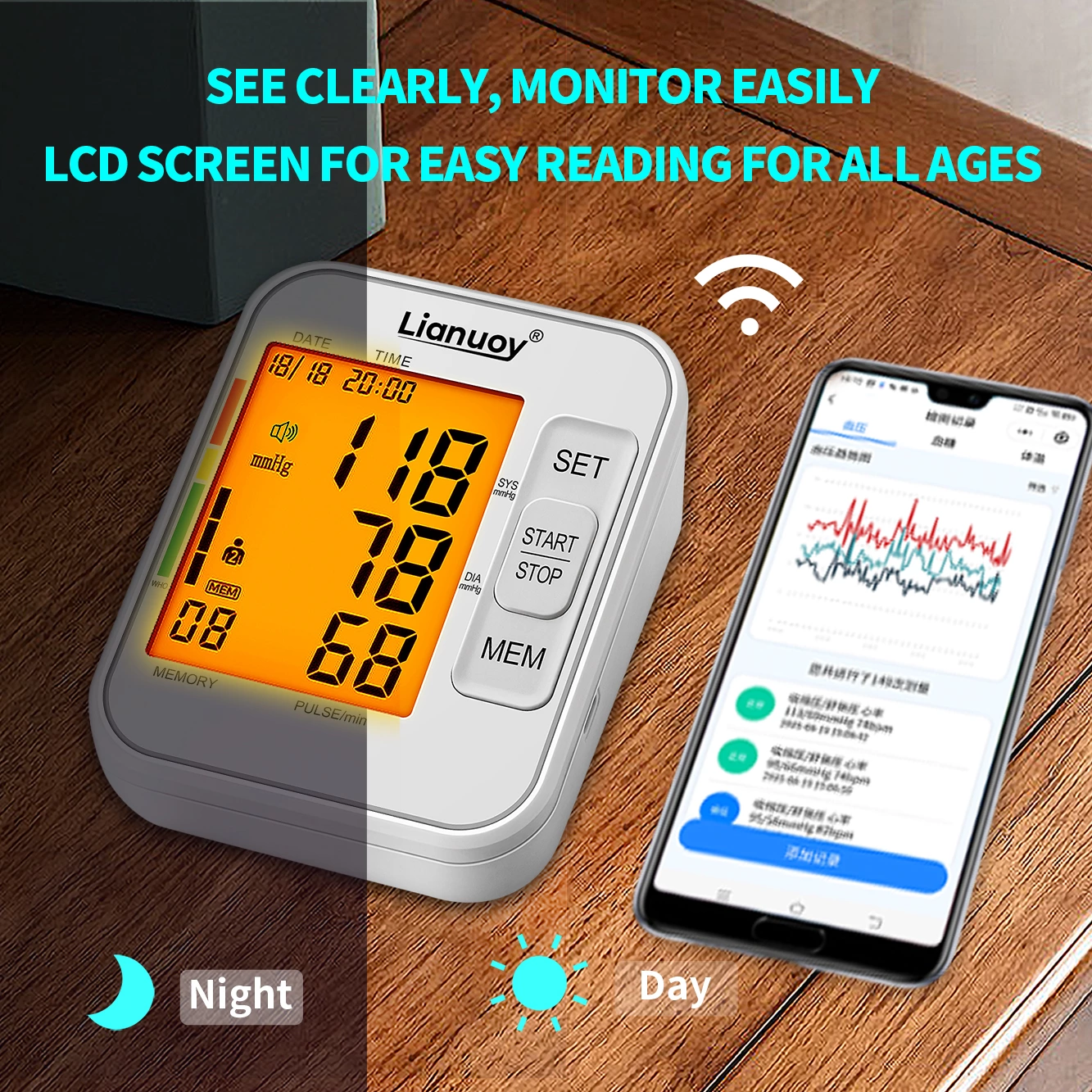 WiFi Smart Blood Pressure Monitor