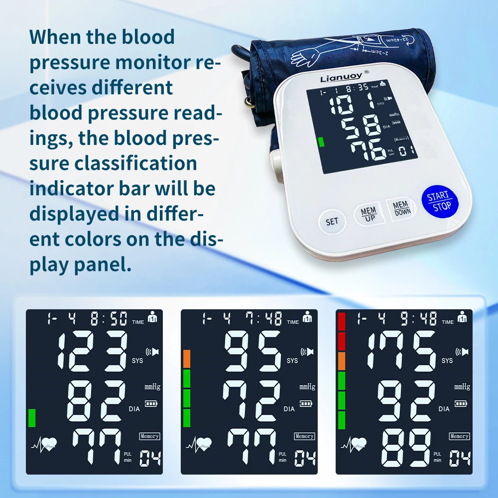Arm electronic blood pressure monitor