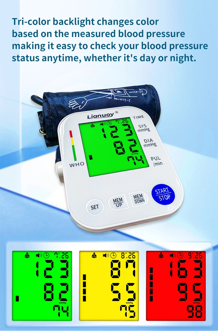 upper arm electronic blood pressure monitor