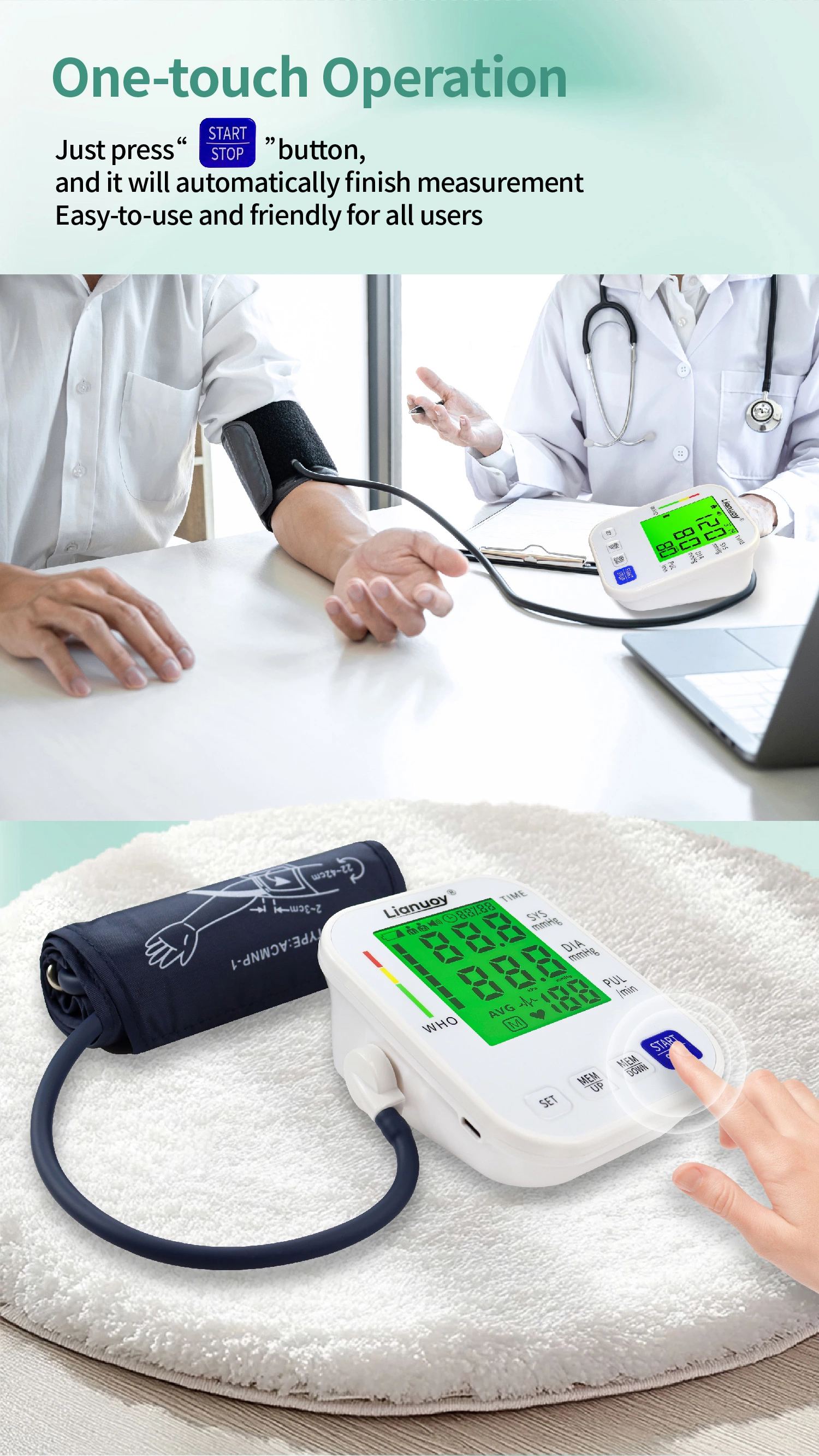 Electronic blood pressure monitor