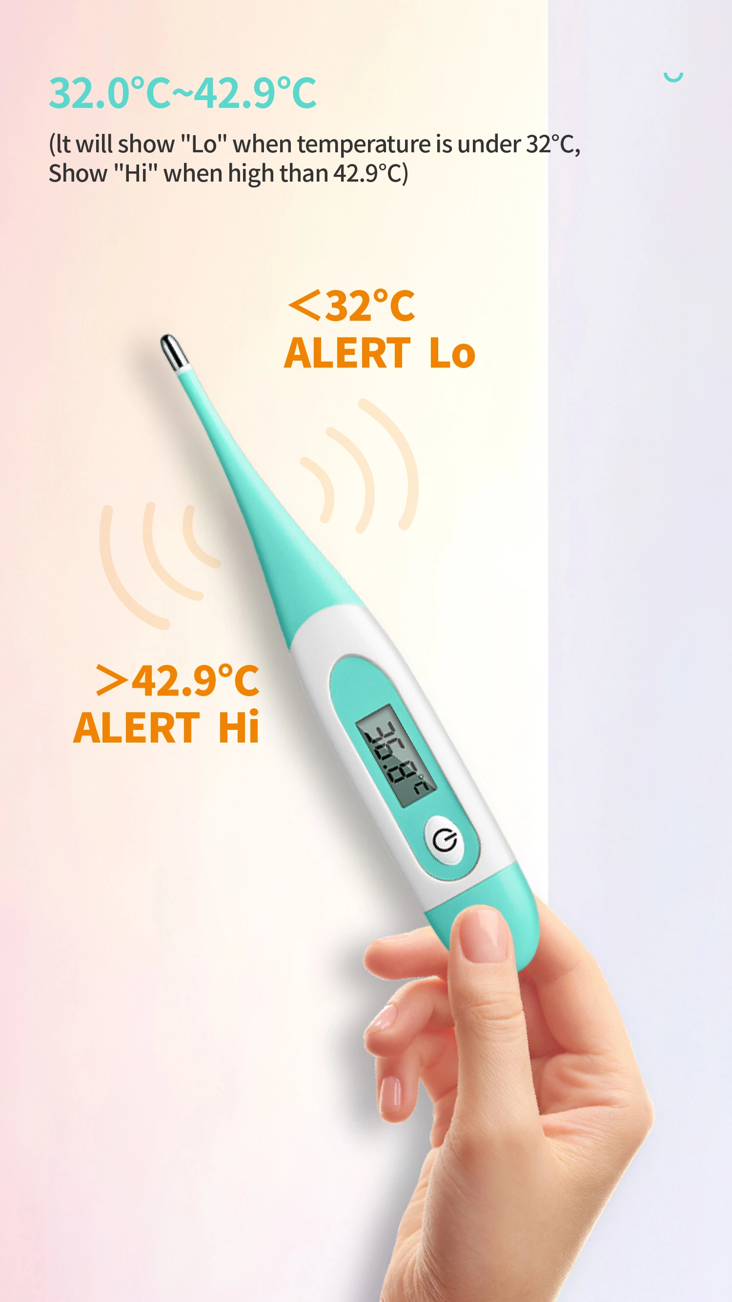 Flexible Tip Digital Thermometer