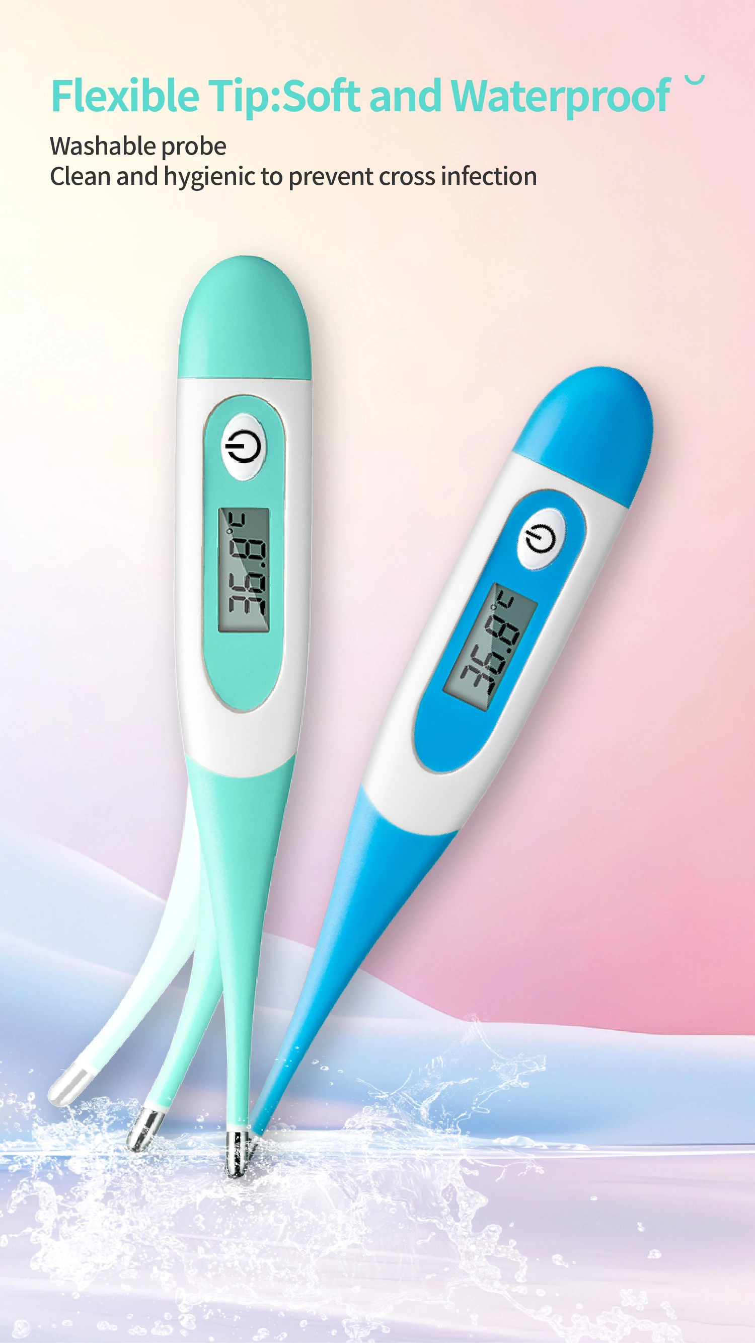 Flexible Tip Digital Thermometer