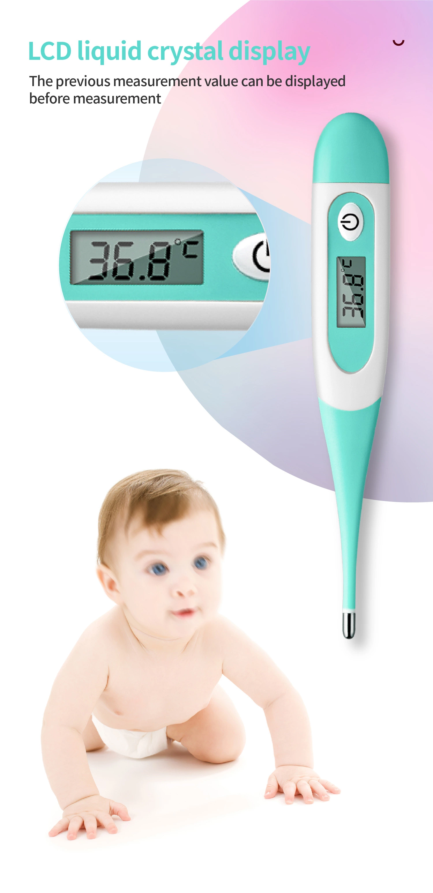 Flexible Tip Digital Thermometer