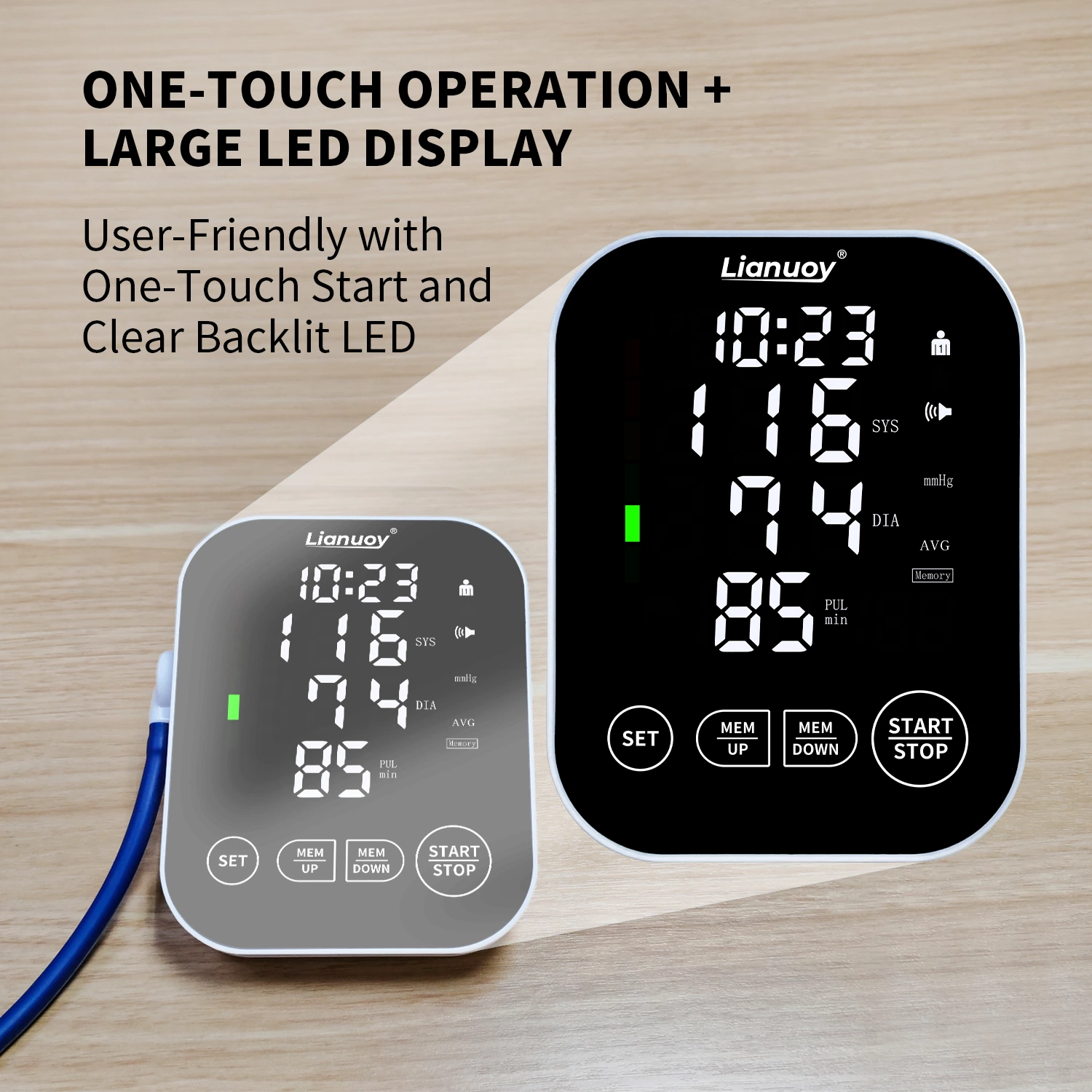 LED Arm Blood Pressure Monitor